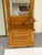 Victorian Vintage Tradional Oak Hall Tree With Mirror and Storage Bench For Sale - Image 3 of 6