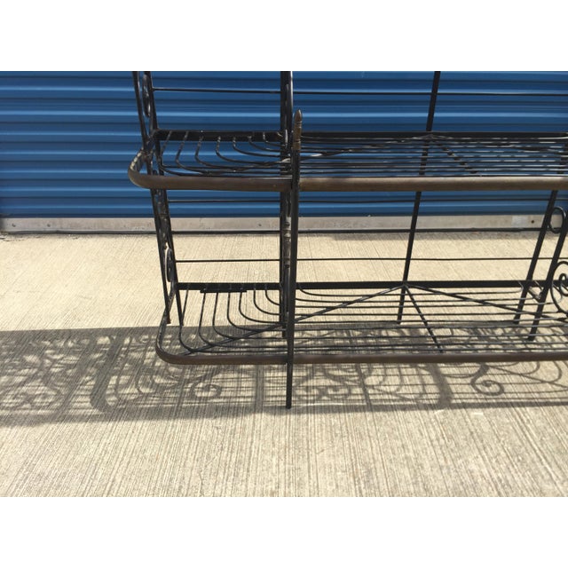 French Style Wrought Iron Bakers Rack Chairish
