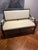Baker Milling Road Windom Settee with Cream leather upholstery. 2 years old. In great condition. 48"X25"X35"