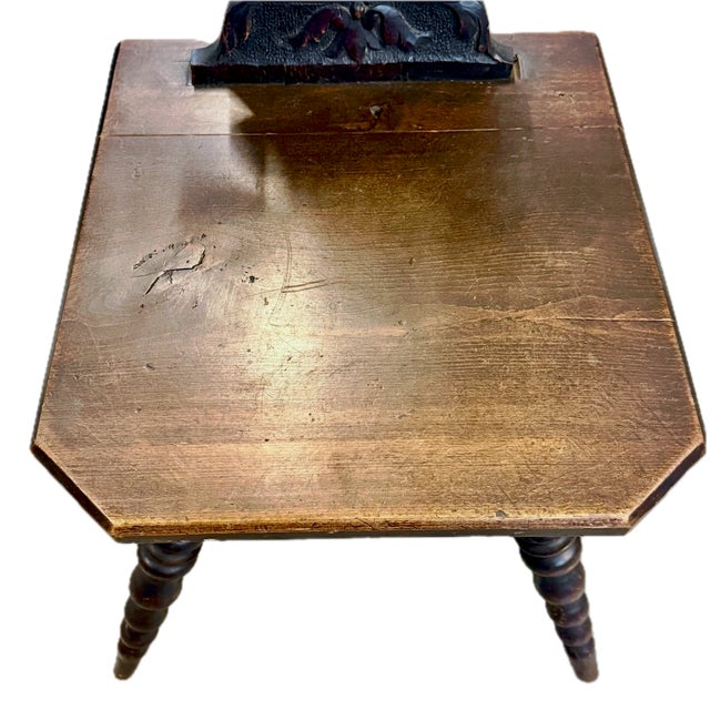 Antique Hand-Carved Welsh Hall Chair For Sale In Atlanta - Image 6 of 12