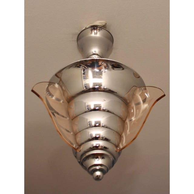 Art Deco Pendant Lamp by Henri Petitot for Maison Petitot, 1930s For Sale - Image 9 of 11
