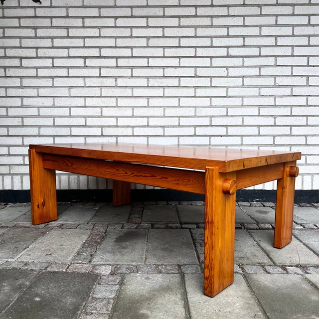 Scandinavian Modern Coffee Table in Pine by Yngve Ekström for Swedese, 1970s For Sale - Image 6 of 9