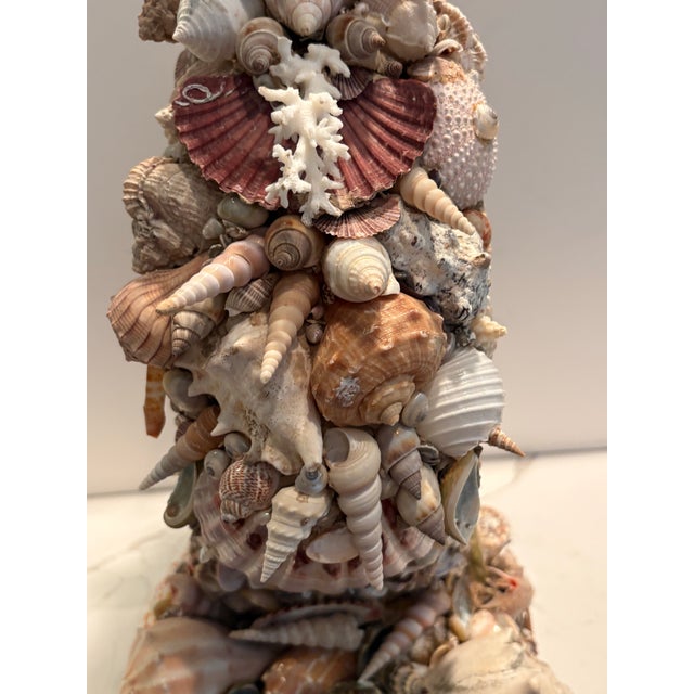 2020s Seashell Encrusted Horse Head Bust Statue For Sale - Image 5 of 18
