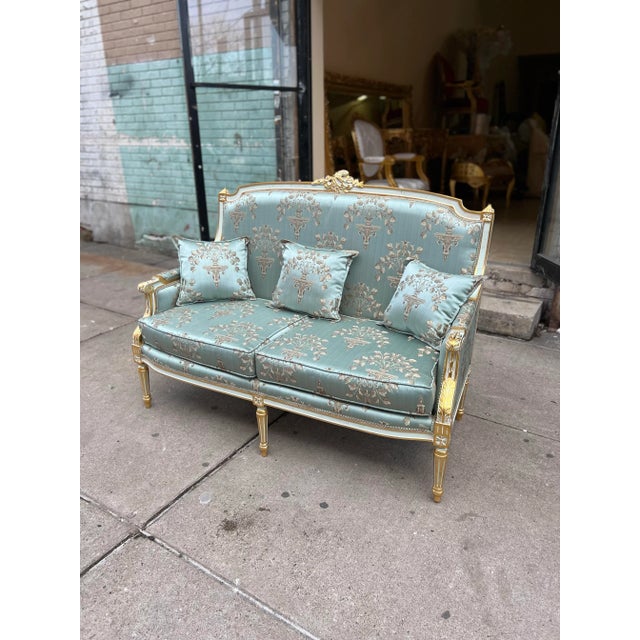 Wood Louis XVI Canapé Sofa Settee For Sale - Image 7 of 10
