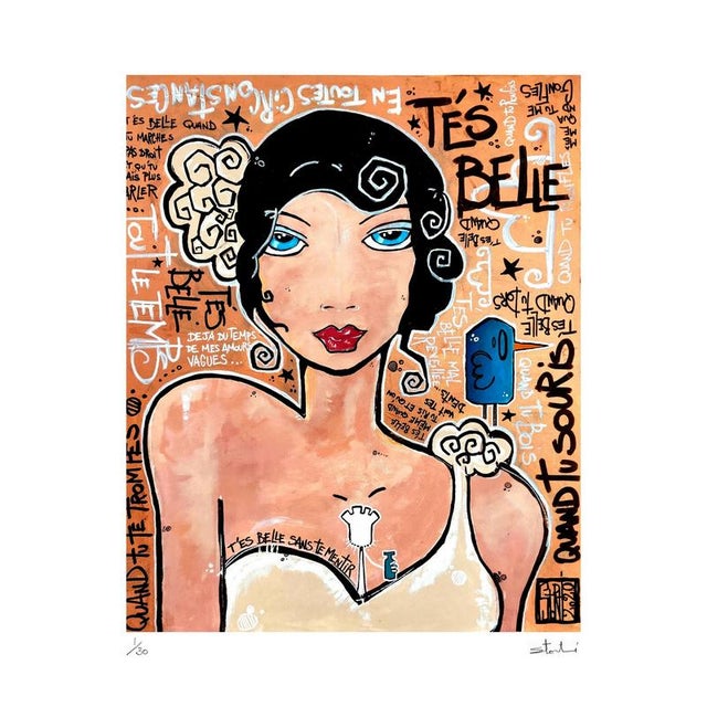 Yohan Storti, You're Beautiful, 2021, Silkscreen Print For Sale - Image 8 of 8