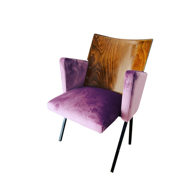 Mid- Century Theatre Armchair, 1950s For Sale