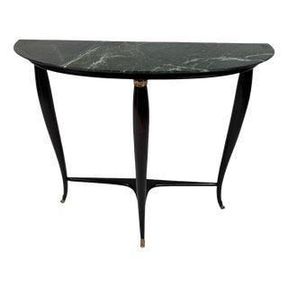 Mid-Century Wodden Console in the style of Paolo Buffa, Italy, 1950s For Sale