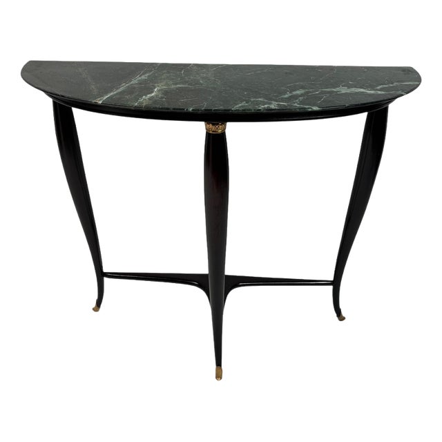 Mid-Century Wodden Console in the style of Paolo Buffa, Italy, 1950s For Sale