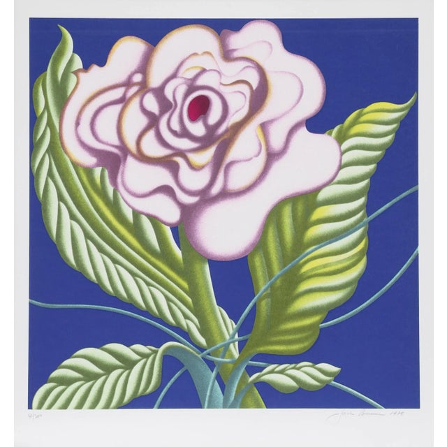Modern 1980s Jack Brusca - Sweet Violet Serigraph For Sale - Image 3 of 3
