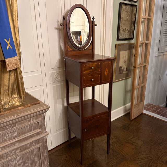 Brown Edwardian Shaving Stand For Sale - Image 8 of 10