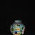 Asian Vintage Cloisonné Enamel Ginger Jar With Peony Motif - Blue Ground For Sale - Image 3 of 9