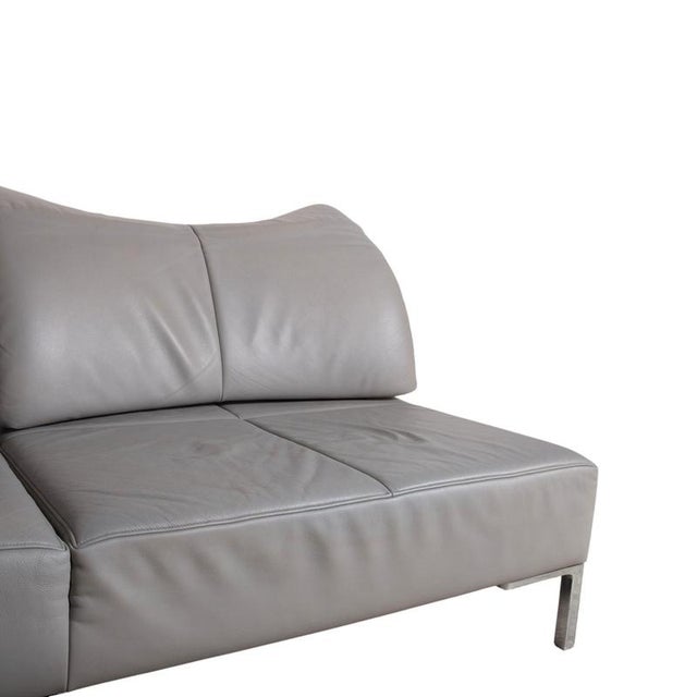 Gray DS-112 3-Seater Sofa in Leather from de Sede For Sale - Image 8 of 18