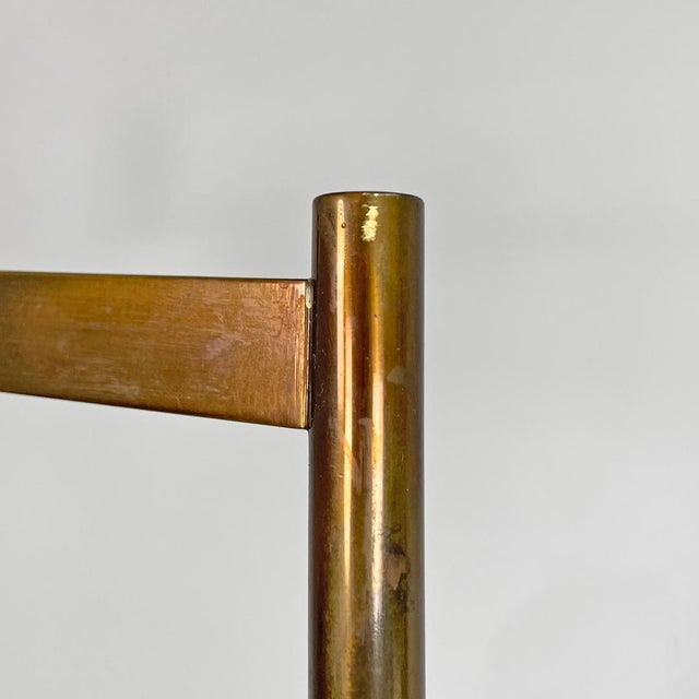 Art Deco Italian Brass Floor Lamp with Adjustable Arm and Dark Marble Base, 1940s For Sale - Image 10 of 18