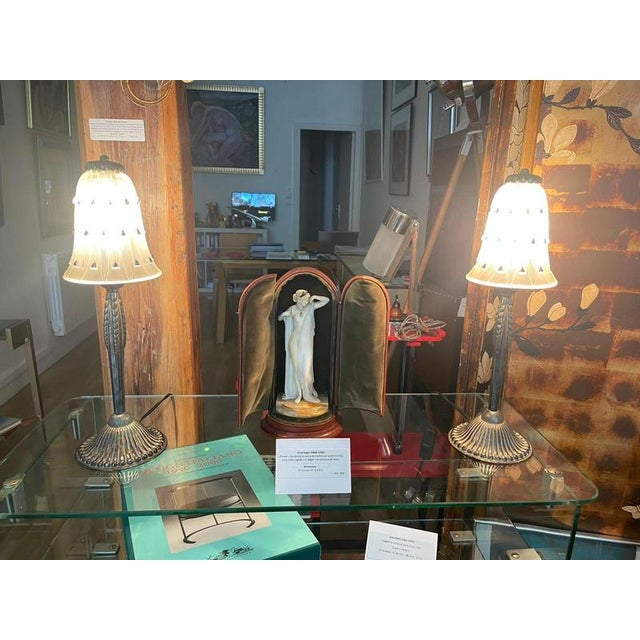 Table Lamps by René Lalique and the Wingen-Sur-Moder Glassworks, 1929, Set of 2 For Sale - Image 9 of 16