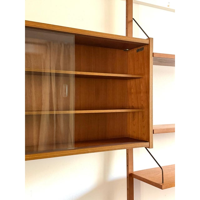 Metal Wall Unit in Teak by Preben Sørensen for PS System, 1960s For Sale - Image 7 of 9