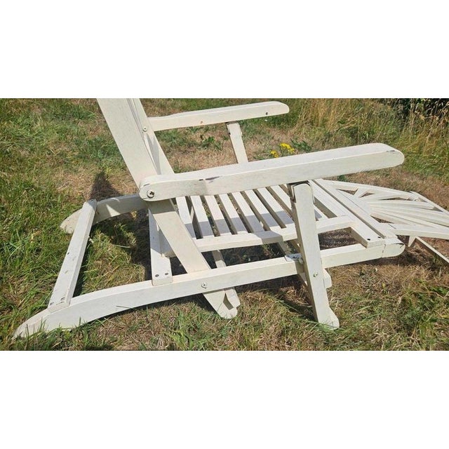 British Art Deco Folding Sunray Garden Lounger, 1930 For Sale - Image 17 of 18