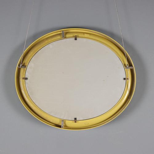 Glass American Mirror from Carrara & Mattas, 1970s For Sale - Image 7 of 9