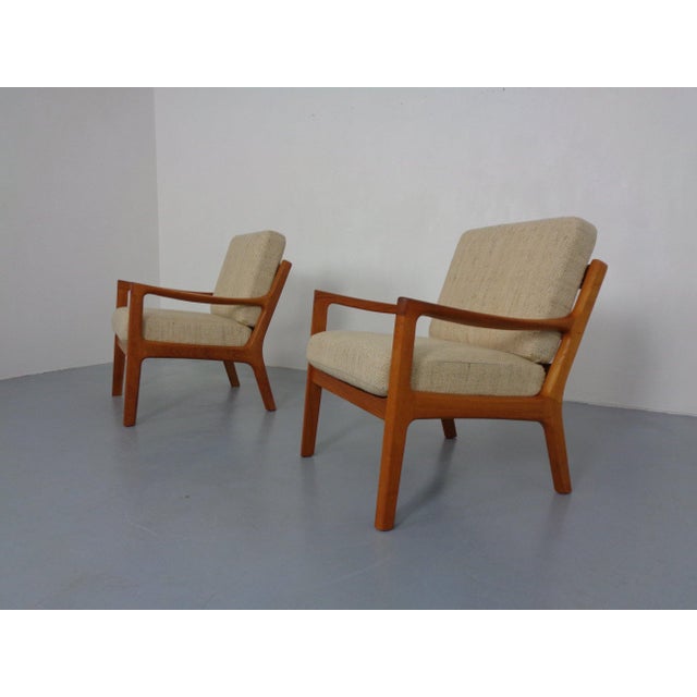 Teak Senator Lounge Chair by Ole Wanscher for Poul Jeppesen, Denmark, 1960s For Sale - Image 6 of 15