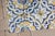 17th Century Portuguese Antique Tiles Set of 40 Blue, Yellow & White Geometric Floral For Sale - Image 6 of 18
