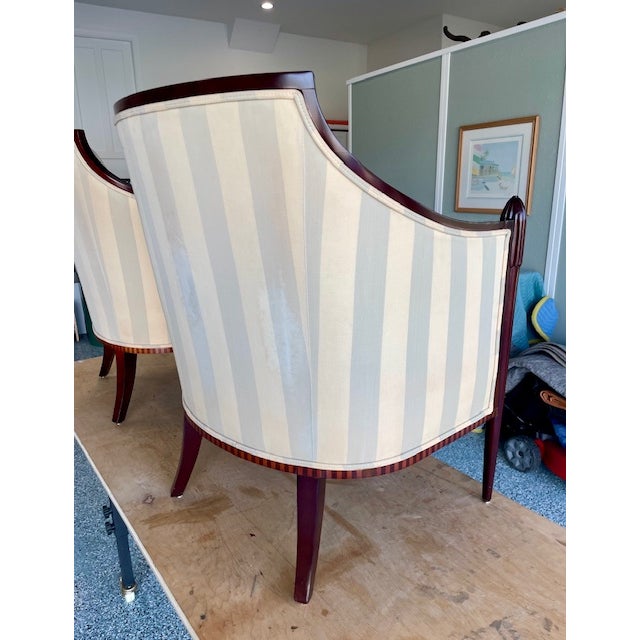 1970s Matched Club Chairs Made by Baker the Barbra Barry Line. For Sale In Naples, FL - Image 6 of 12