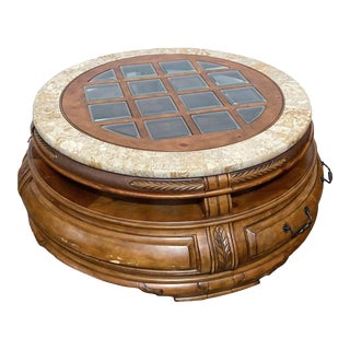 Aico Michael Amini Tuscano Round Coffee Table For Sale
