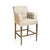 The Barrois Bar Stool from Zentique is a French country tufted bar stool with a diamond-tufted natural linen front and...