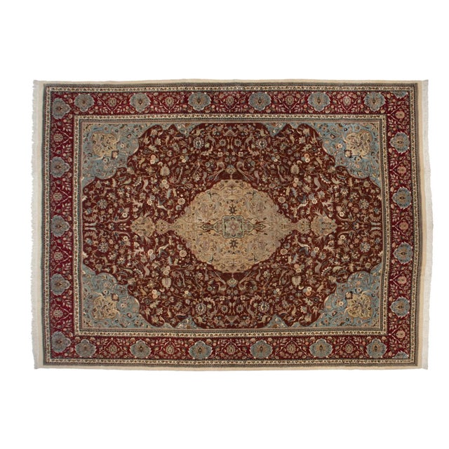 Persian Vintage Tabriz Rug - 12'3" X 16'1" For Sale - Image 3 of 3