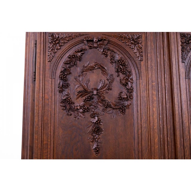 Large Antique Mid-19th Century Wardrobe, France For Sale - Image 9 of 18