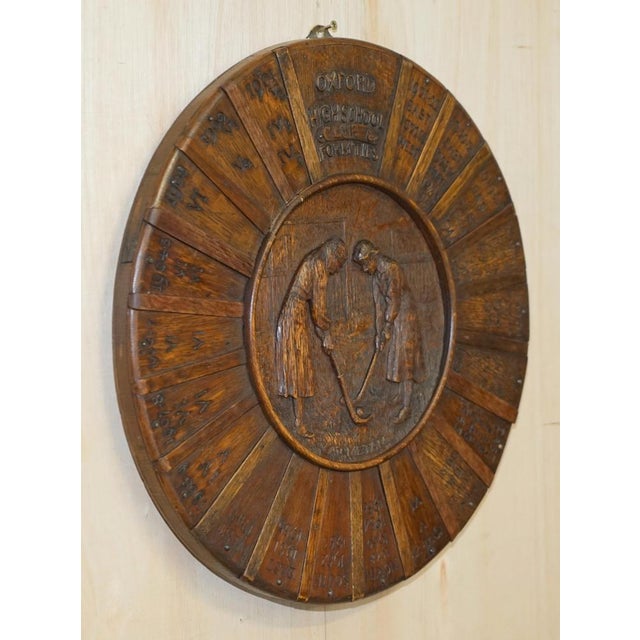 Antique Oxford Ladies High School Hockey Plaque, 1900s For Sale - Image 12 of 18