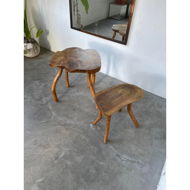 Elm Side Tables, 1960s, Set of 2 For Sale - Image 11 of 18