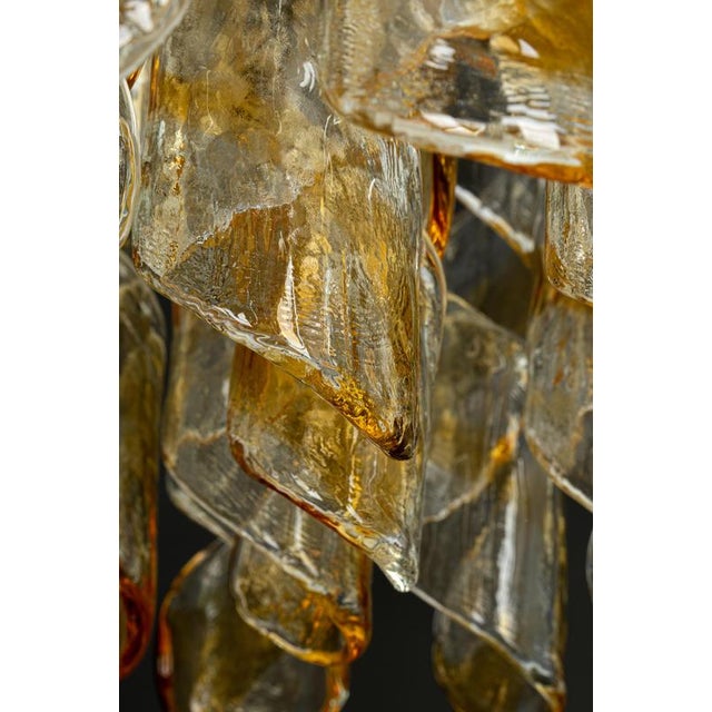 Large Murano Glass Tubes Flush Mount Light from Kaiser, Germany, 1960s For Sale - Image 15 of 17