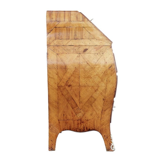 18th Century Rococo Yew and Elm Bureau Secretaire For Sale - Image 13 of 16