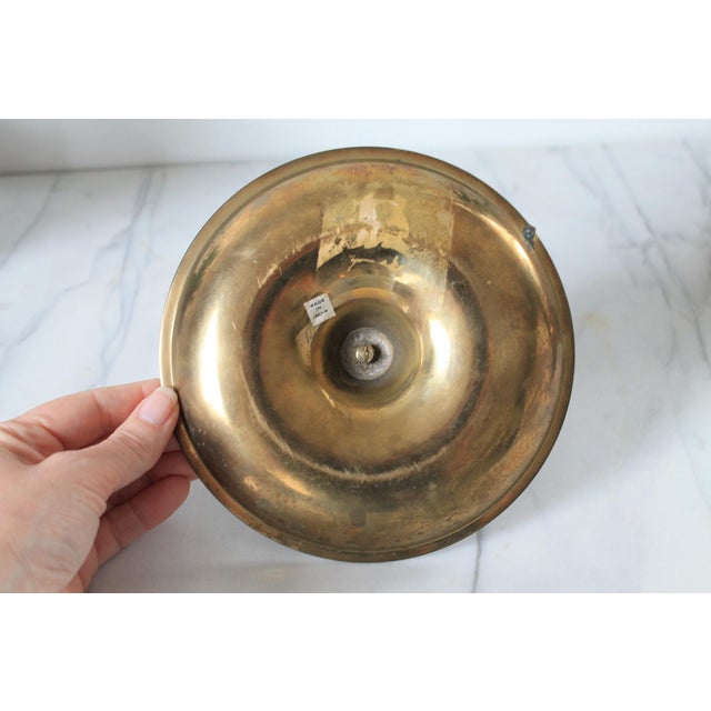 Vintage Brass Cloisonné Taper Candle Holder For Sale In Milwaukee - Image 6 of 8