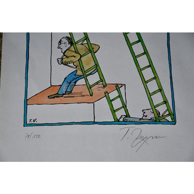 "One must know how to doubt everything, except oneself." - Tomy Ungerer Original print, numbered and signed by Tomy...