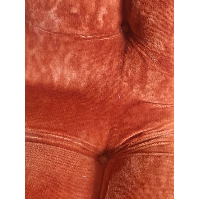 Metal Vintage Velvet and Chrome Chairs by Gastone Rinaldi, 1970, Set of 2 For Sale - Image 7 of 16