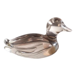 Vintage Princess House Crystal Germany Duck Figurine For Sale
