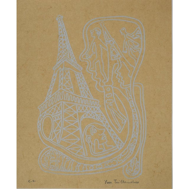Yvon Taillandier, Paris, The Eiffel Tower, Original Signed Screenprint For Sale - Image 6 of 6