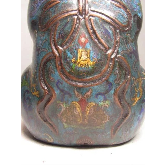 Antique Chinese Cloisonné Elephant For Sale - Image 9 of 12