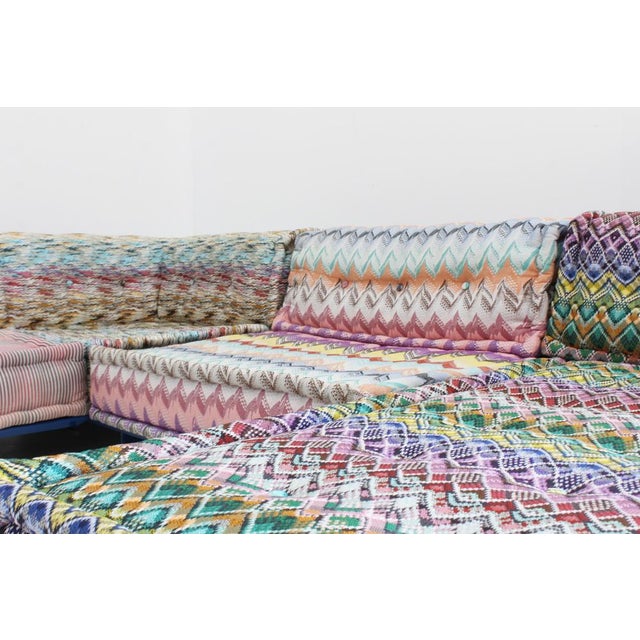 Roche Bobois Mah jong sofa consiting of 10 modular pieces + platforms designed in the 1970s by Hans Hopfer whom created...