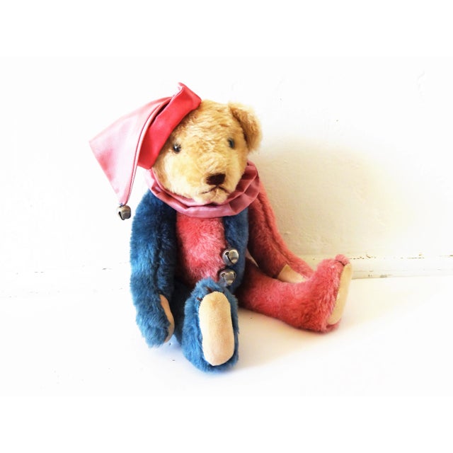 1980s 1980s Harlequin Collector's Teddy Bear For Sale - Image 5 of 8