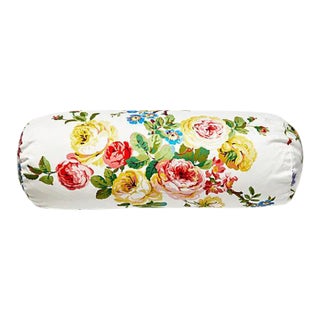 The House of Scalamandré Botanical Garden Bolster, Summer Multi For Sale