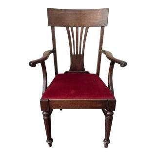 20th Century American Mahogany Armchair For Sale