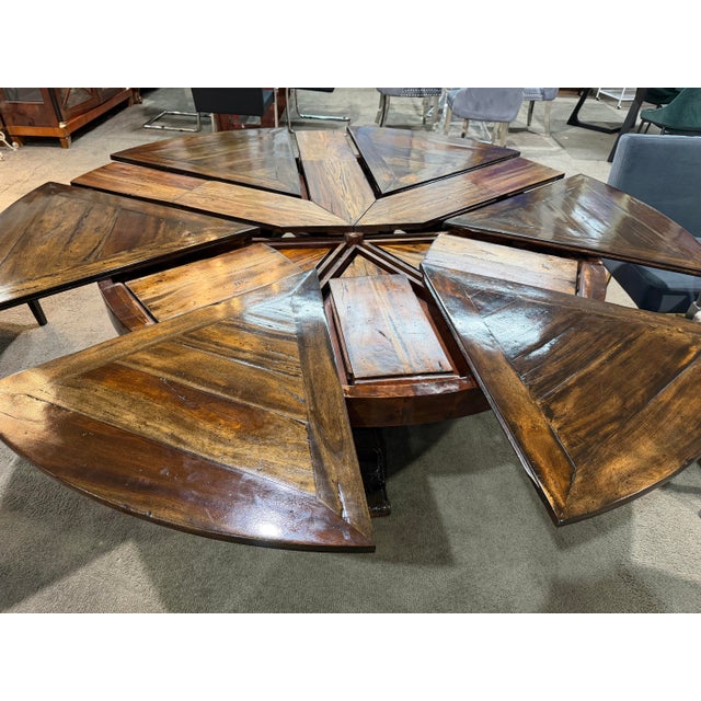 Wood Theodore Alexander Expandable Dining Table For Sale - Image 7 of 12