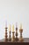 Scandinavian Wooden Candleholders, Set of 5 For Sale - Image 3 of 4