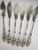 Art Nouveau Iris Pattern Fish Cutlery in Silver from Henin & Cie, 1900s, Set of 12 For Sale - Image 16 of 18