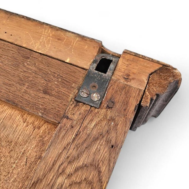 Dutch Entryway Wall Coat Rack in Carved Wood with Central Mirror, 1950s For Sale - Image 11 of 15