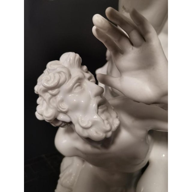 19th Century Italian Porcelain Rape Of Sabine Figurine For Sale - Image 5 of 14