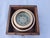 Brass Boat Compass in Varnished Wood Box For Sale In Boston - Image 6 of 9