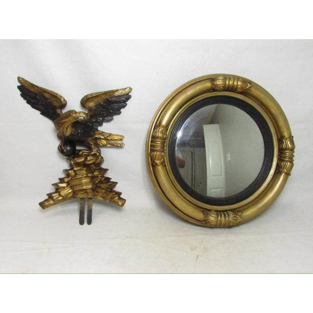 English Regency Giltwood Convex Mirror For Sale - Image 12 of 18