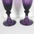 Mid 20th Century Vintage Pair of Amethyst Champagne Glass Flutes Plum Purple For Sale - Image 5 of 8